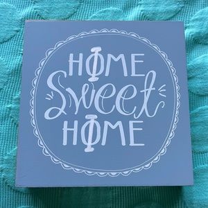 Phi Mu Home Sweet Home wooden box sign